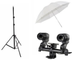 Студийные аксессуары: отражатели, подвесные системы, фотозонты, софтбоксы, столы и боксы для предметной съемки, студийные стойки и журавли, держатели, адаптеры