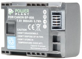 Аккумулятор PowerPlant Canon BP-808 Chip 900mAh