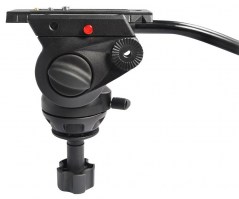 Miliboo MTT702A профессиональный четырехсекционный алюминиевый штатив с гидравлической головой MYT803, максимальная нагрузка 12 кг