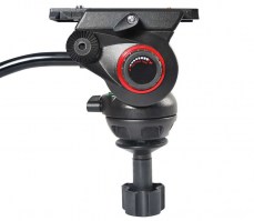 Miliboo MTT702A профессиональный четырехсекционный алюминиевый штатив с гидравлической головой MYT803, максимальная нагрузка 12 кг