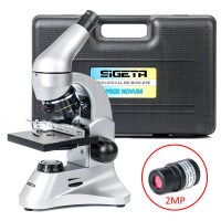 Микроскоп SIGETA PRIZE NOVUM 20x-1280x с камерой 2Mp (в кейсе)
