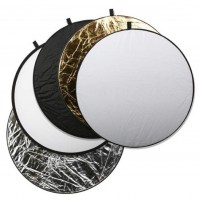 Отражатель Visico RD-024 5 в 1 (80см) это класcический небольшой отражатель с пятью разными отражающими сторонами для создания разных световых эффектов при фото / видео съёмке на улице или в студии.