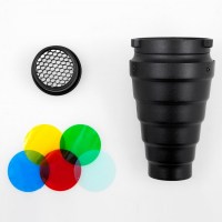 Тубус для студийных вспышек с сотами и фильтрами Mircopro SN-303