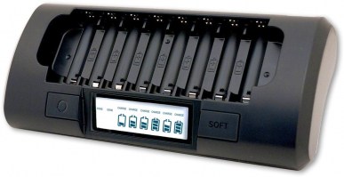 Powerex MH-C801D-E. Компактное зарядное устройство для пальчиковых аккумуляторов. 